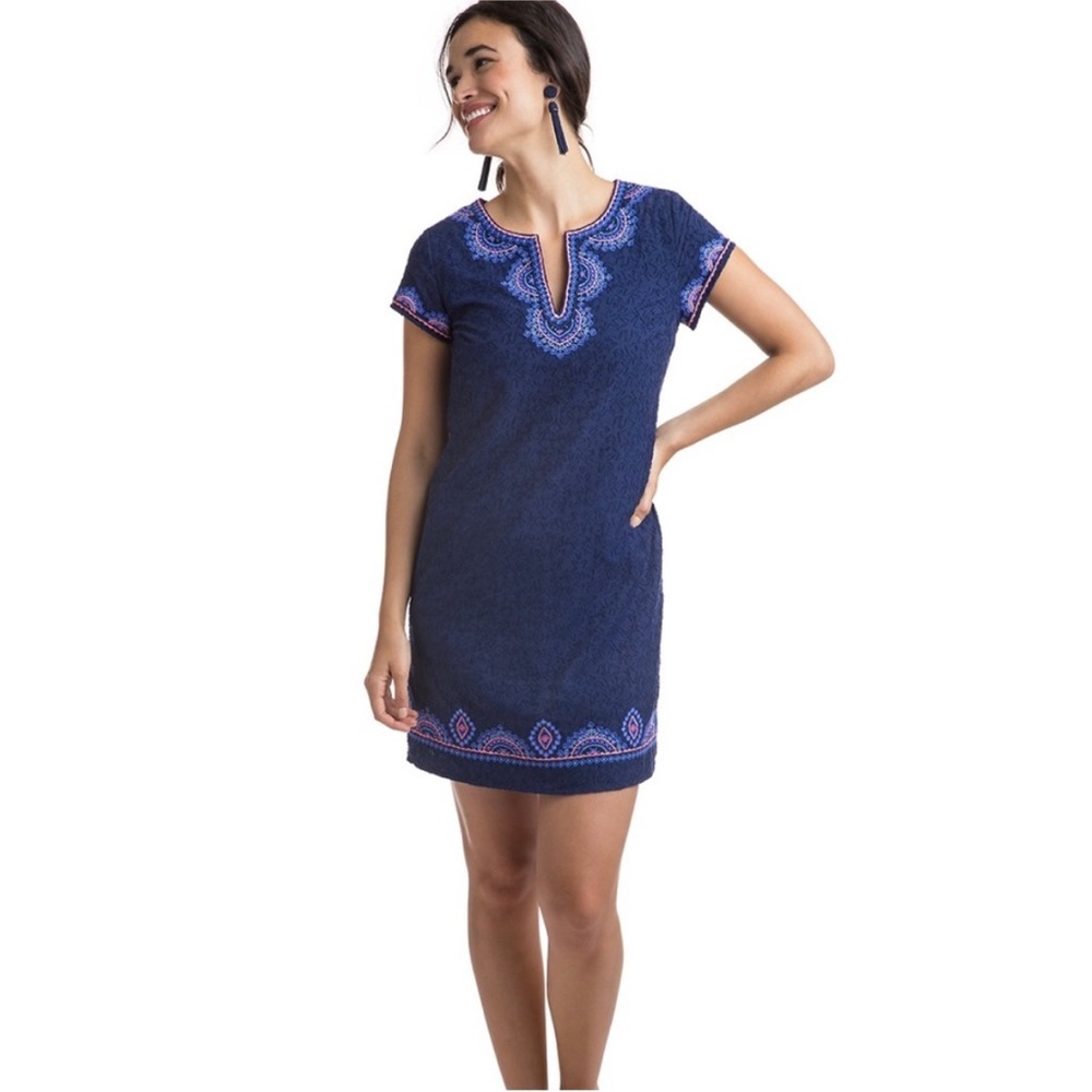 Nwt. Vineyard Vines Starfish Jaquard
Tunic Dress